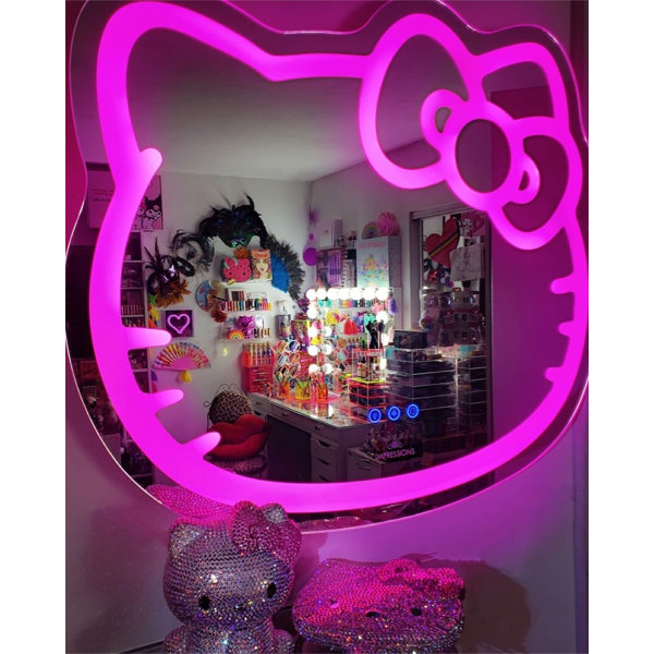 IMPRESSIONS VANITY · COMPANY Hello Kitty Wall Mirror with WiFi, Smart